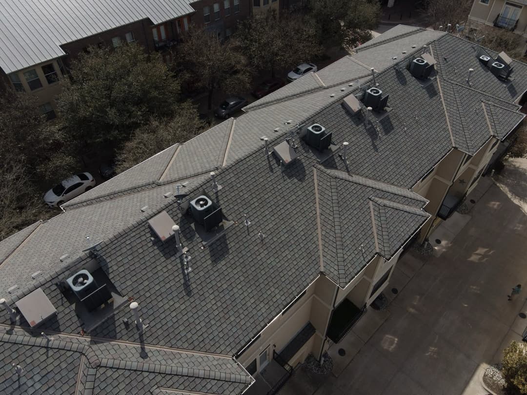 Aerial inspection of rooftop