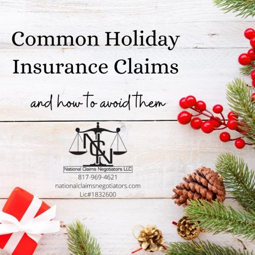 Common holiday insurance claims